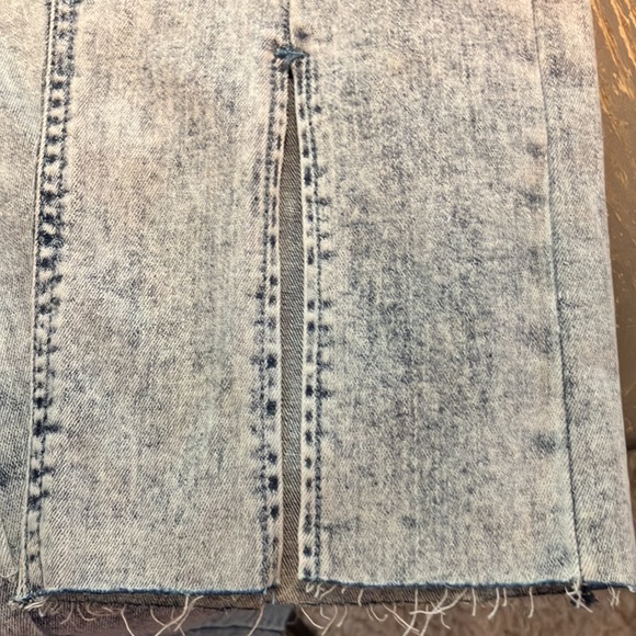 Vanilla Star juniors size 9 seamed front high rise split denim jeans - Picture 8 of 13